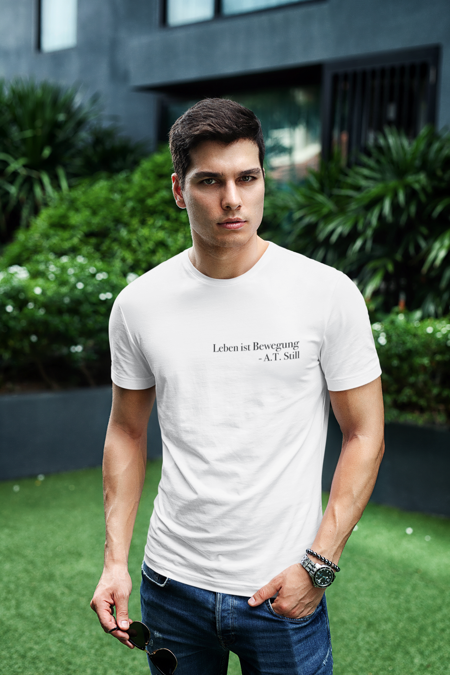 T-Shirt - Leben ist Bewegung -A.T.Still