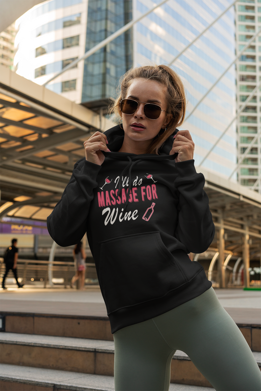 Hoodie - Massage for Wine
